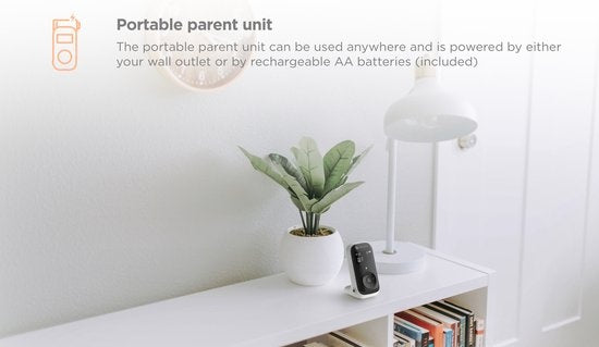 Motorola Baby Monitor PIP11 - 300m Bereik - Tweewegcommunicatie - Incl. Nachtlampje en Slaapliedjes - Wit