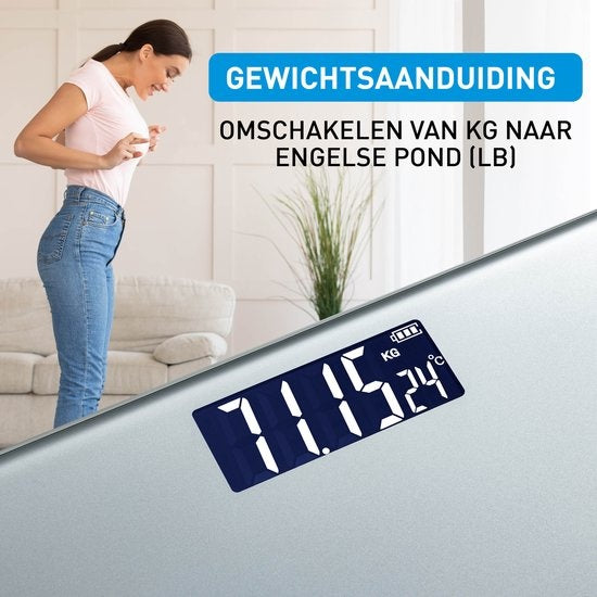 Balance - Grundig - Pèse-personne numérique - De 2 kg à 180 kg - Gris