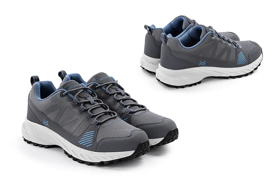 Chaussures de randonnée Milanoro, taille 42 - Softshell - Semelle adhérente - Gris/Bleu