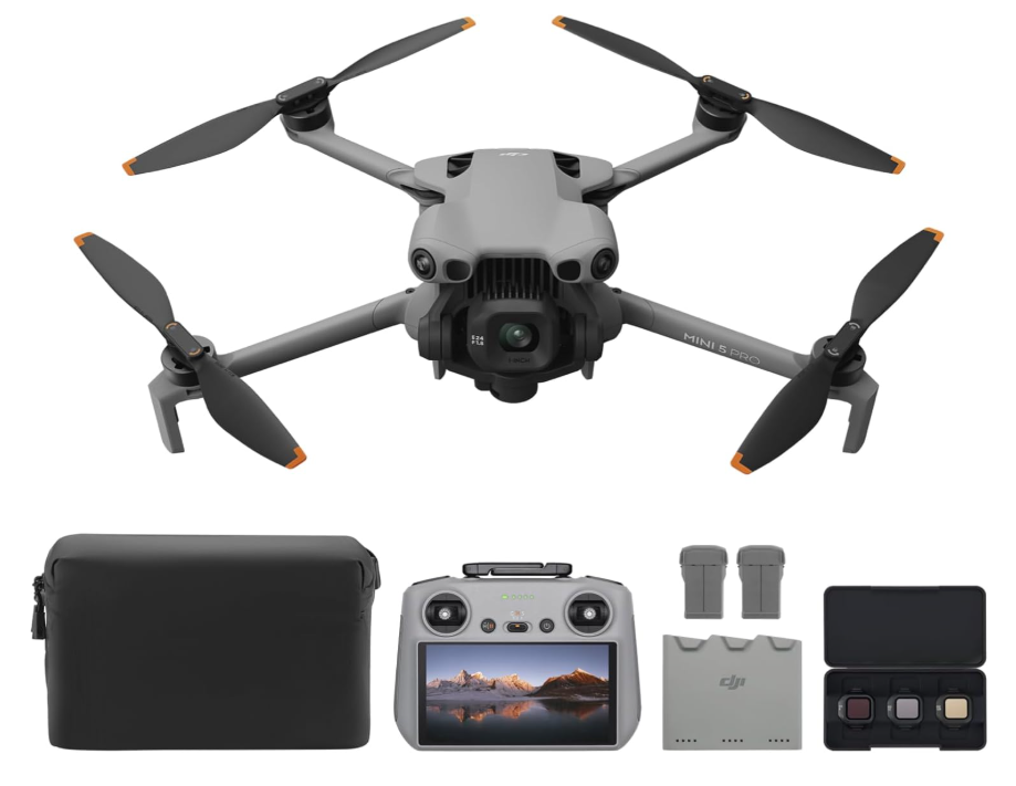 DJI Mini 5 Pro Fly More Combo Plus - Gris - avec DJI RC 2, capteur CMOS 1 pouce, caméra 4K