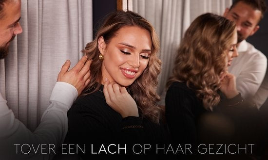 Laura Ferini Ladies Necklace Perla Silver - Chaîne à maillons asymétriques en argent avec perles - plaqué or blanc 18K - Collier - Collier - Bijoux - Accessoires - Collier pour dames avec perles