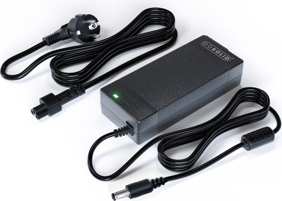 GO SOLID ! ® Chargeur pour vélo électrique - 2A - 42V - prise 5.5 x 2.1 mm