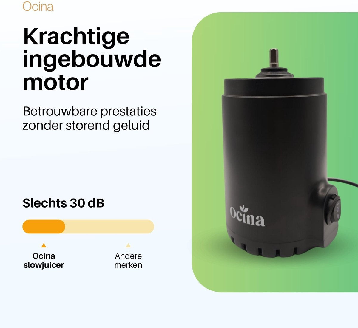 Extracteur de jus compact - Ocina – Fruits et Légumes - Centrifugeuse – Noir