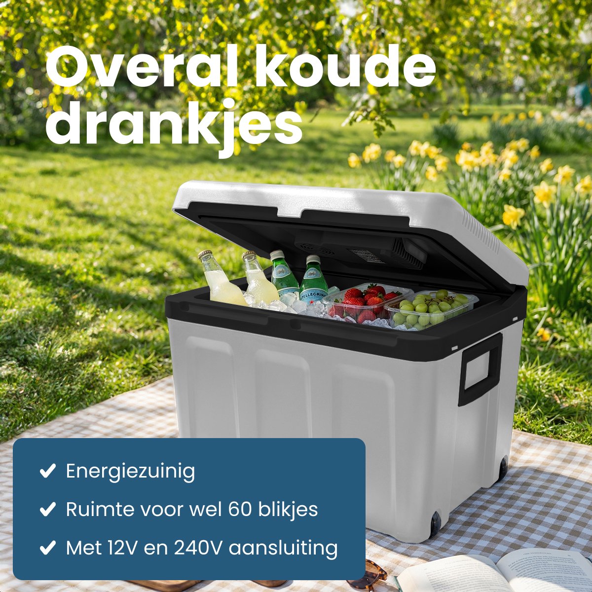 Glacière électrique Auronic - 40L - réfrigération et chauffage - 12V/230V - portable