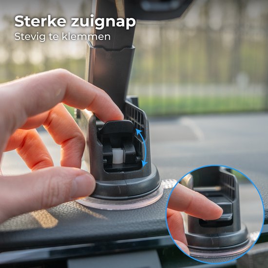 Supports de téléphone Nuvance pour voiture - Support pour téléphone portable - 360° - Ventouse pour vitre et tableau de bord - Support de téléphone