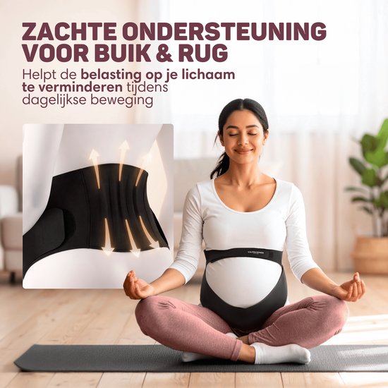 Vulpes Goods® Babycare - Bande abdominale de grossesse - Ceinture de grossesse ajustable - Bande abdominale de grossesse - Invisible et respirante - Soutien abdominal et dorsal - Taille XL - Bande pelvienne - Ceinture de grossesse - Soutien pelvien - Sac