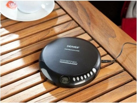 Lecteur CD Portable Denver – Discman avec écouteurs – Compatible CD/CD-R/CD-RW