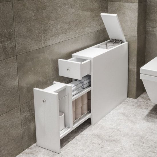 Armoire de toilette Asir - Blanc - 20 x 55 x 60 cm