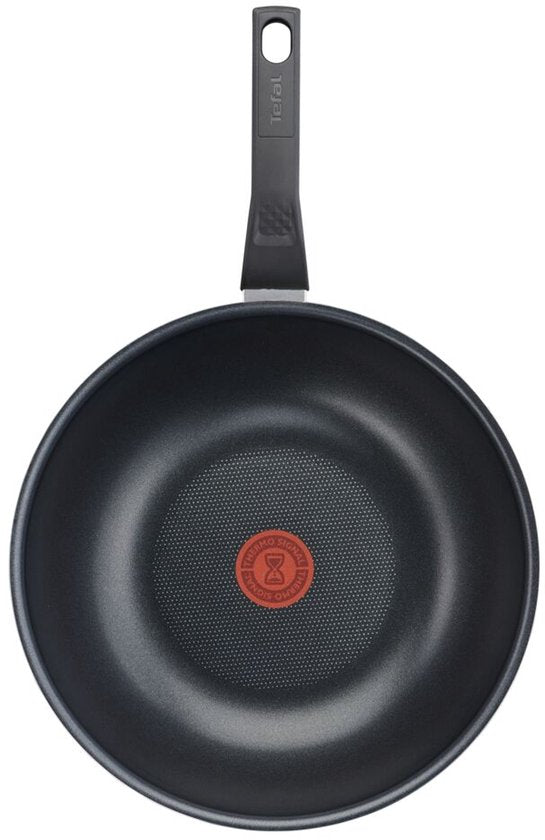 Tefal Easy Cook & Clean - Poêle wok - Ø 28 cm - Revêtement antiadhésif - Non compatible avec l'induction