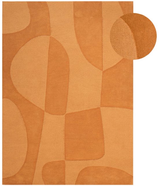 Tapis « Figure » de fonQ - Cuivre - Rectangulaire - 160 x 230 cm