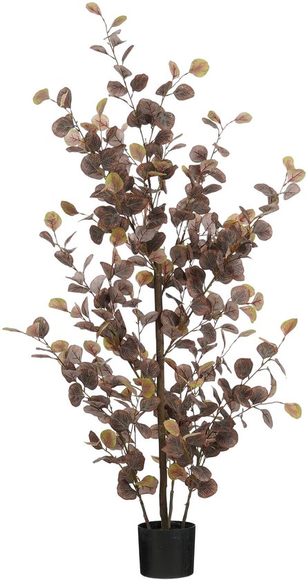 Mica Decorations : plante artificielle d'eucalyptus en pot - H 150 x Ø 30 cm - bronze