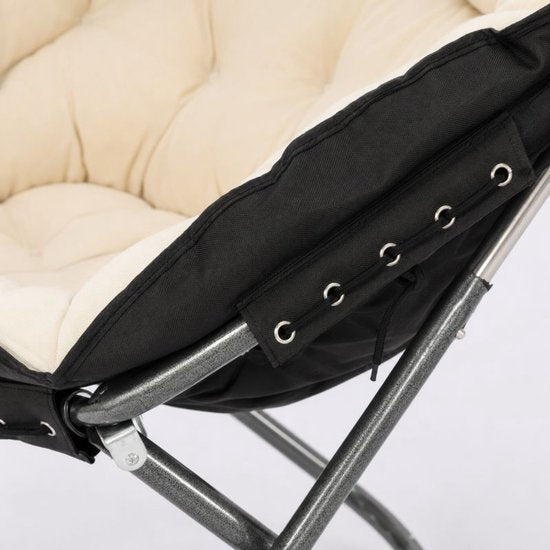 Chaise Moon pliable – Chaise de camping – Chaise longue – Réglable – Chaise pliante rembourrée