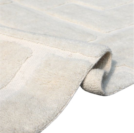 Tapis Maze de fonQ - Blanc cassé - Rectangulaire - 200 x 290 cm
