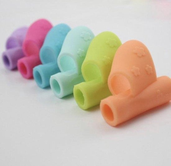 Prise pour crayon - Coques pour doigts, lot de 6