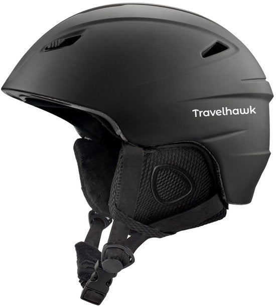 Travelhawk Casque de ski - Casque de snowboard - Casque de ski - Unisexe - Noir - S