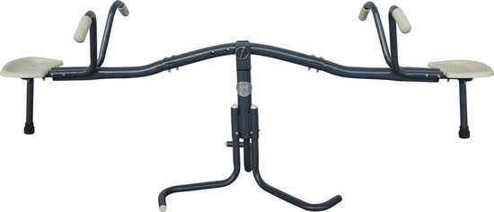 Balançoire pivotante AXI en métal anthracite / crème - Balançoire pour enfants à partir de 3 ans, pivotante à 360° - Balançoire pour aire de jeux / jardin / extérieur