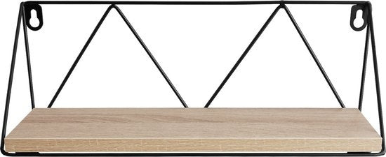 tectake® - 2 Etagères murales Rockport industrial light brown - 404432