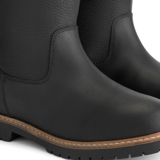Bottes imperméables pour femmes Travelin' Finnmark - Doublées de laine - Noir - Taille 40