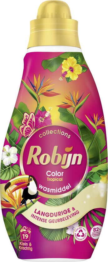 Robijn - Lessive concentrée Color Tropical pour 19 lavages - 665 ml
