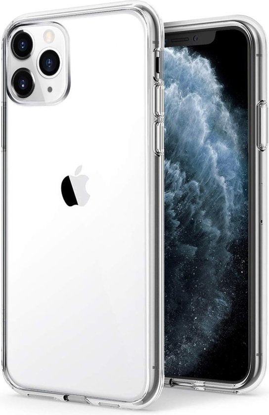 Podec Phone Case Transparent Suitable For iPhone 11 pro max Case Transparent And Screen Protector Protective Glass