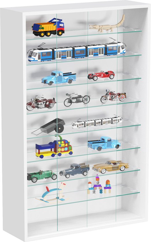 VDD Vitrine d'exposition murale suspendue - 60 x 105 x 20 cm