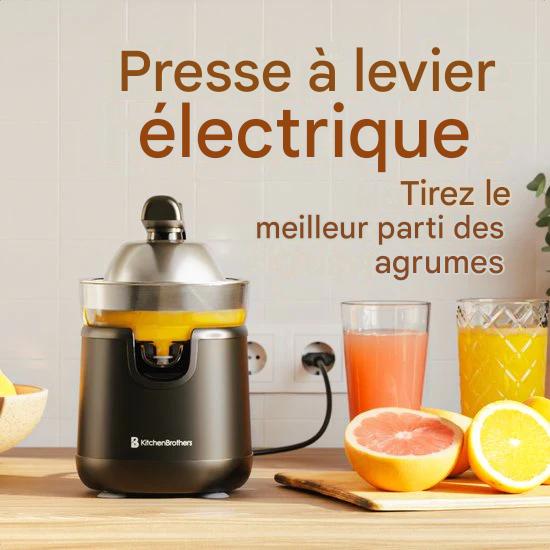 KitchenBrothers Presse-agrumes - Avec bec et poignée - 0.35L - Noir