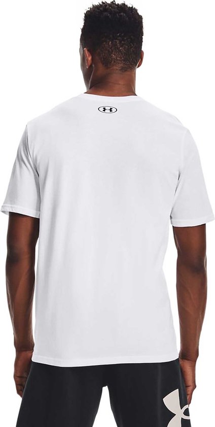 T-shirt de sport Under Armour UA M SPORTSTYLE LC SS-WHT pour homme - Blanc - Noir