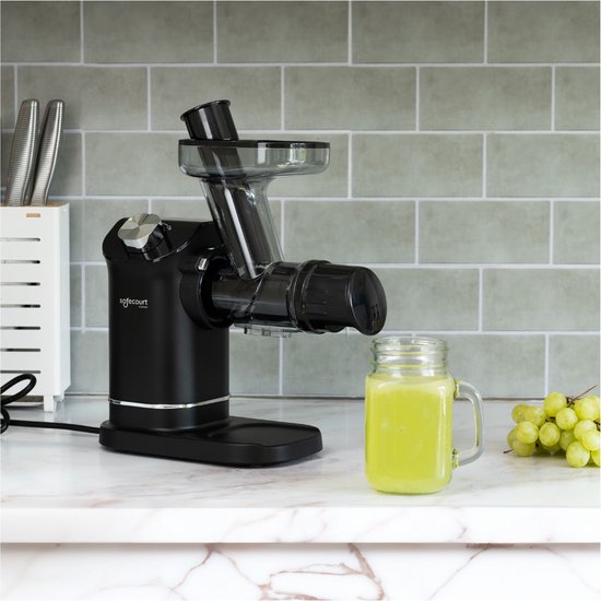 Presse-agrumes - Safecourt Kitchen Slowjuicer -  Presse-légumes et fruits - 300ml - Noir