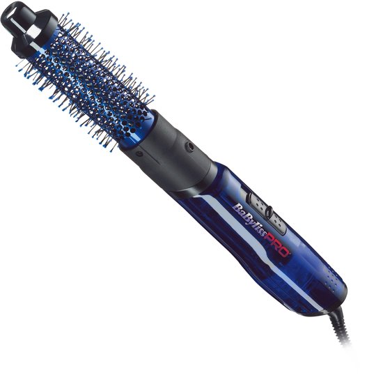 Brosse-sèche-cheveux BaBylissPRO - 34 mm - AirStyler - 700 W - 2 vitesses - Brosse à boucler - Bleu