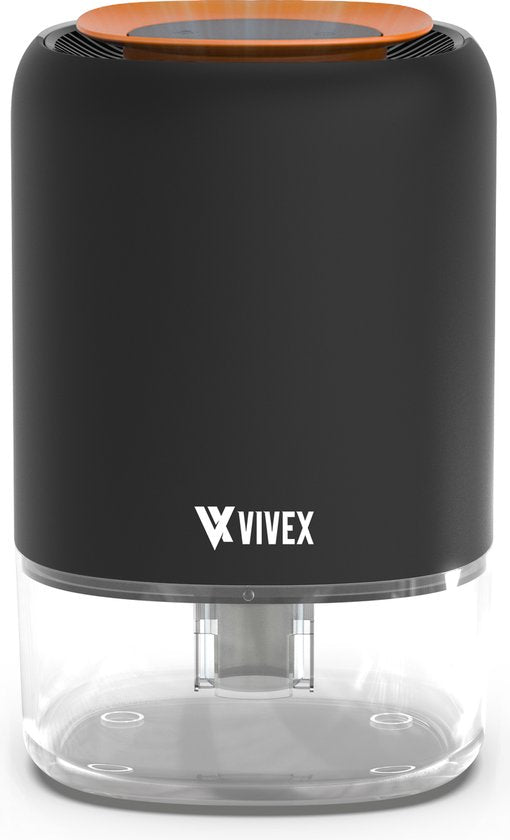 Vivex® Déshumidificateur AirDry Pro - Déshumidifie 600 ml par jour - Extrêmement silencieux - LED RGB - Purificateur d'air pour la maison, la chambre et le bureau