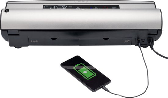 Solis Vac Prestige Maxi 5706 - Machine à emballer sous vide avec sacs sous vide et papier d'aluminium - Machine à emballer sous vide avec fonction Marinator et tuyau d'arrosage - Extra Large