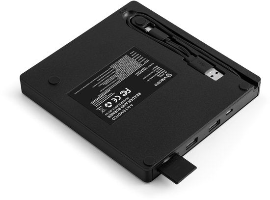Vlectro - Lecteur et graveur externe de CD et DVD - Lecteur et graveur de DVD/CD