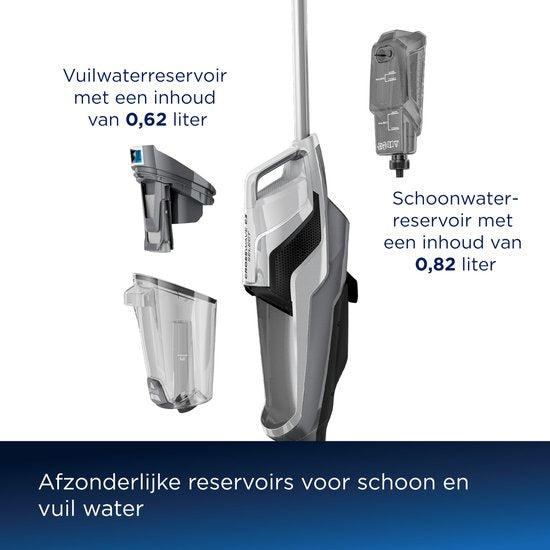 BISSELL Crosswave C3 Select Aspirateur-balai avec fonction balayage - Aspirateur filaire pour sols - 3 en 1 : aspirer, balayer et sécher - Aspirateur multi-surfaces - Machine à nettoyer les moquettes, les carrelages et les sols en bois - Puissant moteur d