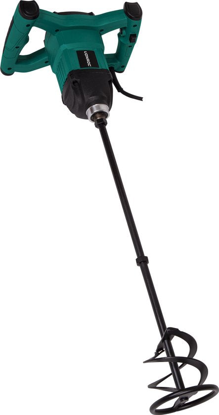 VONROC Mélangeur de peinture / ciment - 1200W - Démarrage progressif - 3m de câble en caoutchouc - Agitateur inclus 120x600MM
