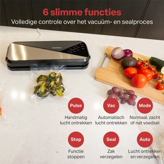 AoraKitchen Aspirateur - Machines à aspirer - 6 fonctions - 20 sacs et tuyau d'aspiration inclus