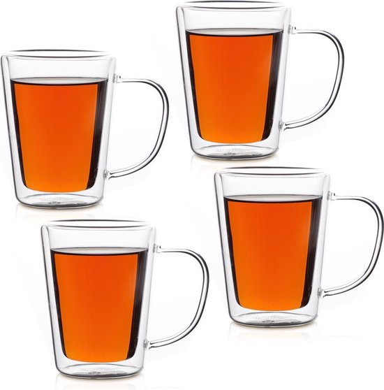 Verres à thé Monzana - Lot de 4 verres 250ml - Double verre