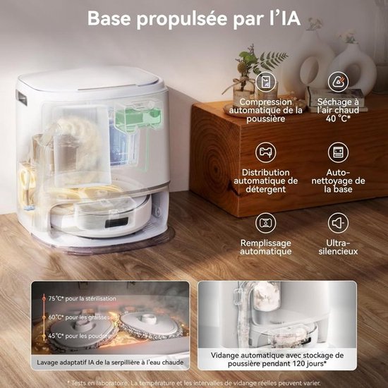 NARWAL Freo Z10 – Robot aspirateur et laveur de sol – Anti-enchevêtrement – 15 000 Pa
