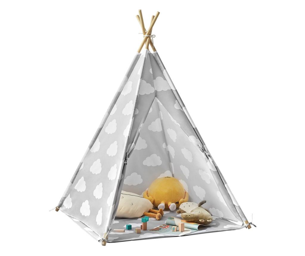 Tente de jeu SoBuy pour enfants avec tapis de sol - Tente de jeu indienne pour enfants - 118 x 118 x 160 cm