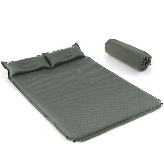 Coast Matelas de camping 2 personnes - autogonflant - imperméable - 187 x 69 x 4 cm - vert