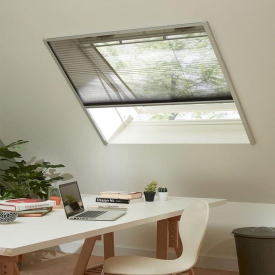 Bruynzeel fenêtre plissée s500 123x155 BLANC