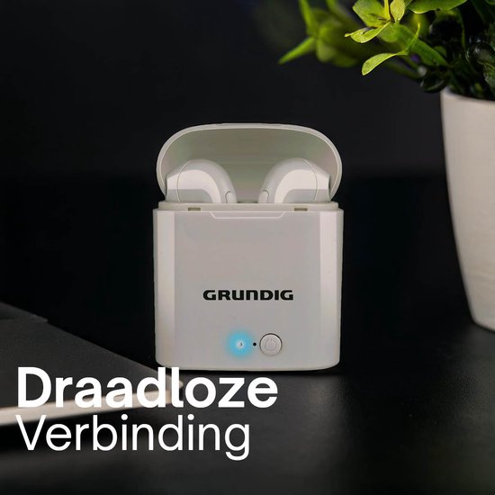 Grundig Wireless Earbuds - Bluetooth In Ear Earbuds 400mAh - Ecouteurs sans fil avec 2 heures d'autonomie - Ecouteurs pour appels mains libres - Etui de charge inclus Câble de charge USB-C