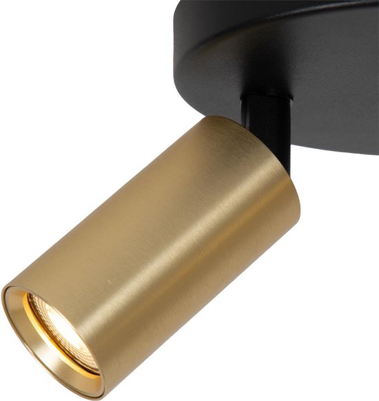 Lucide RITMO - Spot de plafond (lampe de plafond) - Ø 15 cm - 2xGU10 (MR11) - Or mat / Laiton