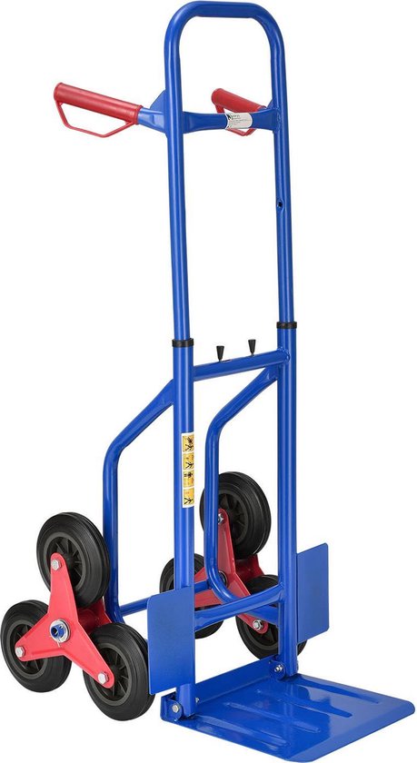Chariot escalier - Juskys - Max. 100kg - bleu
