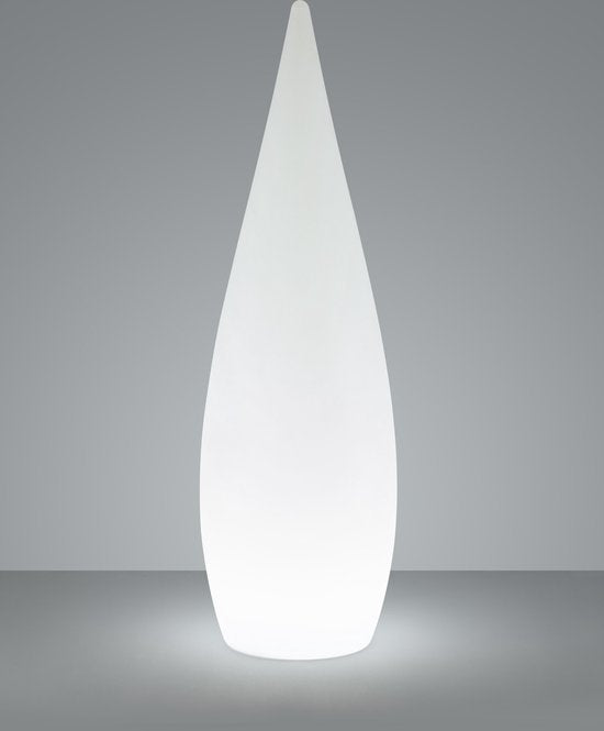 REALITY PALMAS - Lampadaire - Blanc - incl. 1x SMD 4.5W - Télécommande - Variateur intégré - Connexion USB - Changeur de couleurs RGBW - Rechargeable - Sans fil - Alimentation par batterie - Fonction mémoire via la télécommande - Eclairage extérieur - IP4