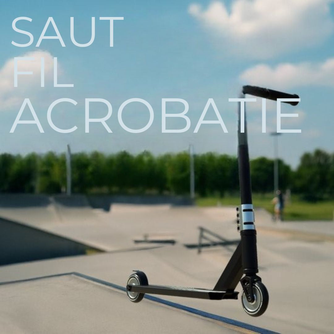Trottinette - LifeGoods Stuntstep Pro X - T-bar - HIC - Garçons/Filles - 110mm - 100KG - Noir
