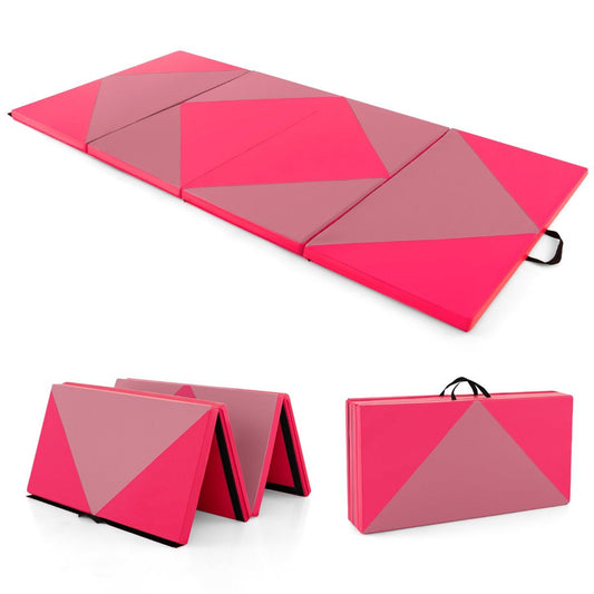 Coast Tapis de gymnastique souple pliable 240 x 117 x 5 cm - Rose