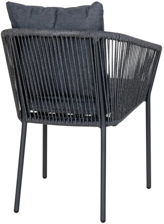 house nordic salerno garden chair - dark grey - set of 4