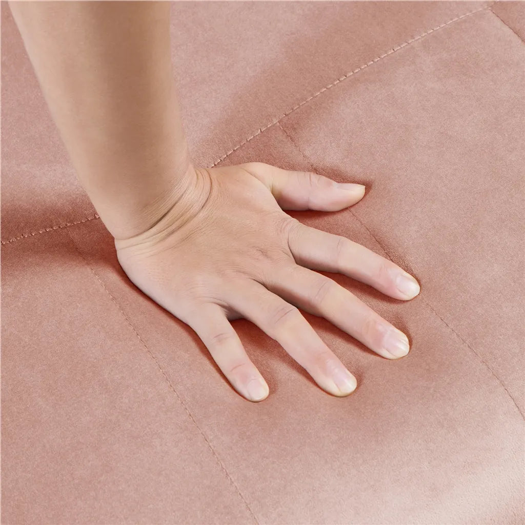 Canapé 2 places Yaheetech avec accoudoirs et 2 coussins lombaires - Rose - 143,5 x 71,5 x 75,5 cm