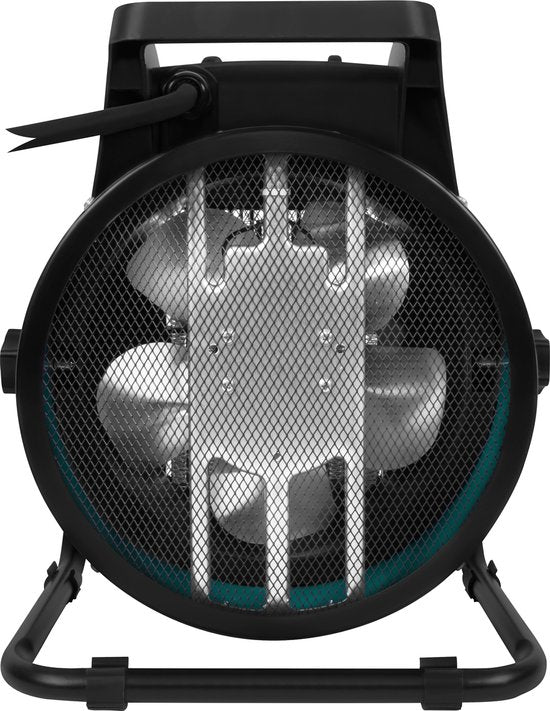 VONROC Chauffage électrique - chauffage soufflant - chauffage d'atelier - puissance 400V - 3300W/5000W - céramique - thermostat - pour pièces jusqu'à 48m2