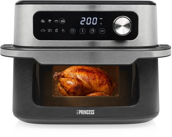 Friteuse à air chaud Princess - MaxiCrisp Digital Airfryer 10 L - 182262 - 1 700 W - 8 programmes de cuisson - Sans PFAS - Adaptée à la pizza - Très grande capacité